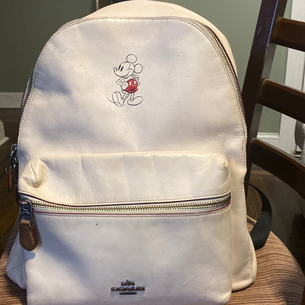 Mickey Coach Backpack leather